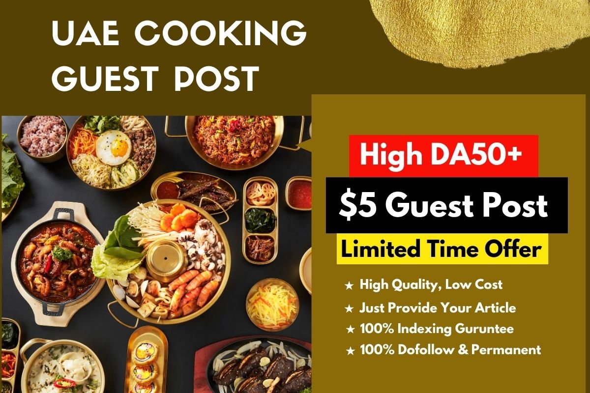 Cooking Guest Post – Get DA50+ Backlinks