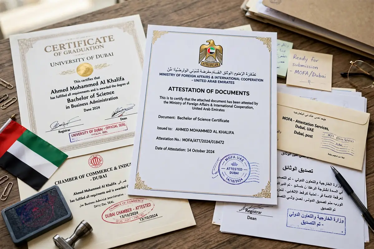Birth certificate attestation in UAE