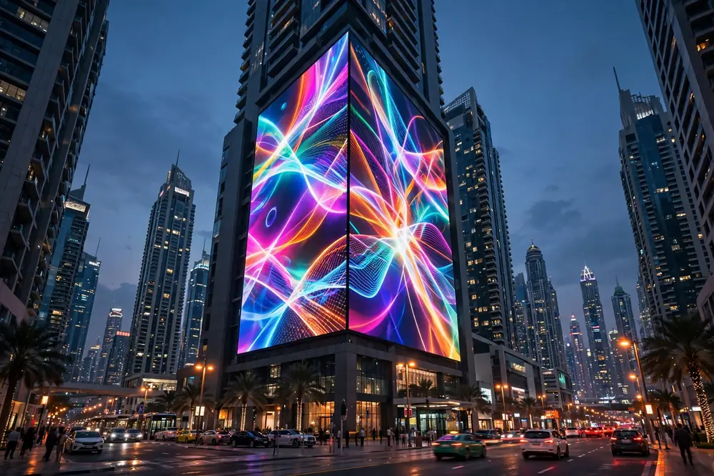 Giant LED screens in UAE