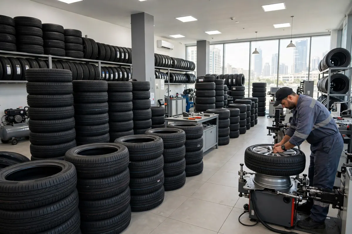 Motor vehicle tyres in UAE