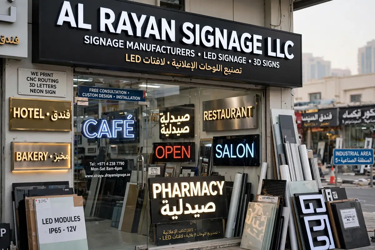 Signage manufacturers in UAE