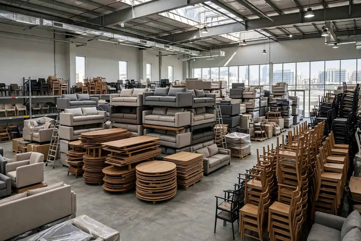 Surplus furniture stock in UAE