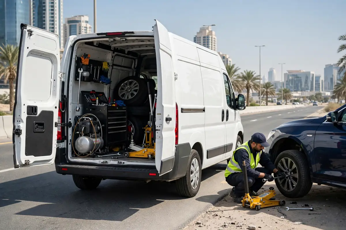 Tyre repair units in UAE
