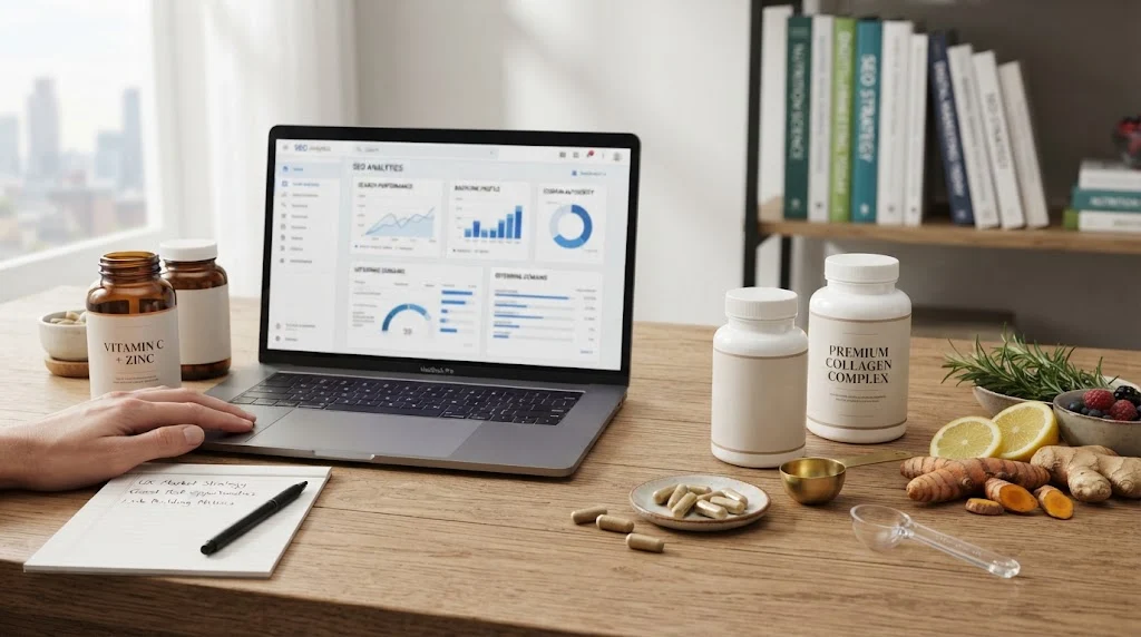 UK dietary supplements SEO and guest post backlink strategy