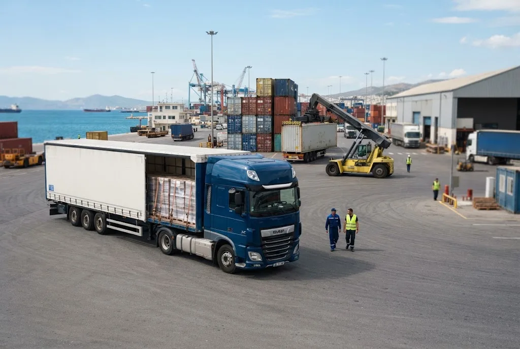 UK to Greece international transport and logistics services