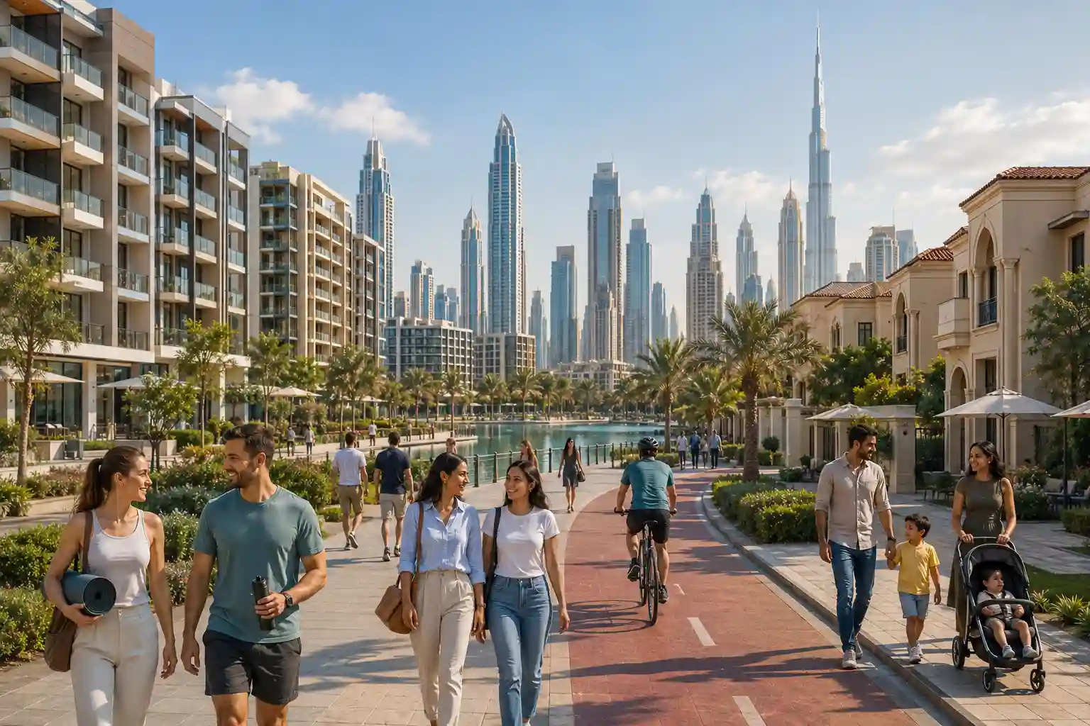 Residential apartments and villa communities showing rental housing in Dubai