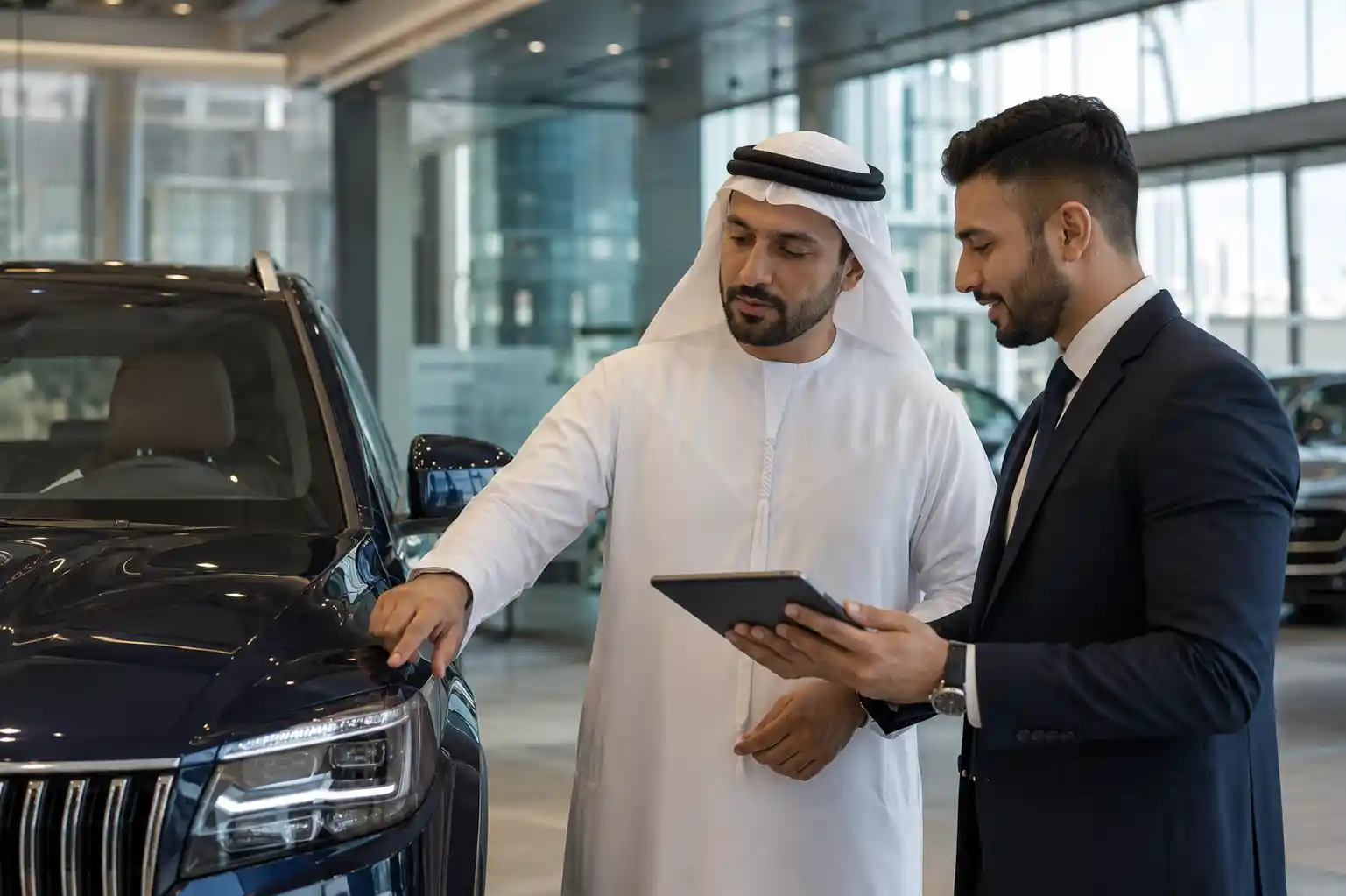 UAE resident financing a used car at dealership