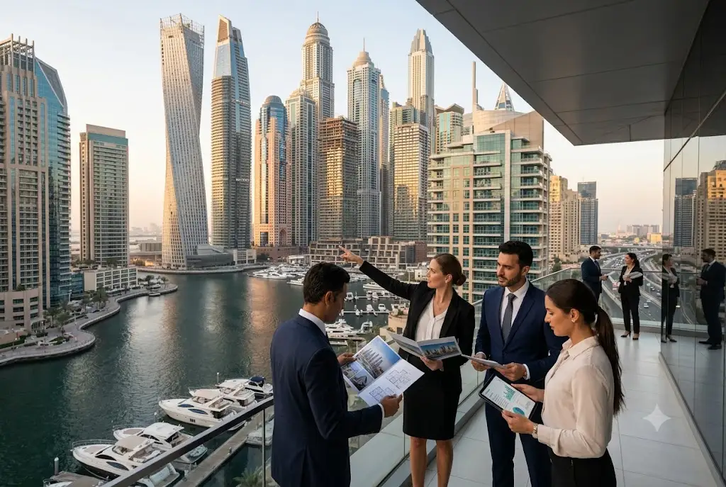 Dubai real estate investment opportunities featuring modern residential and commercial developments