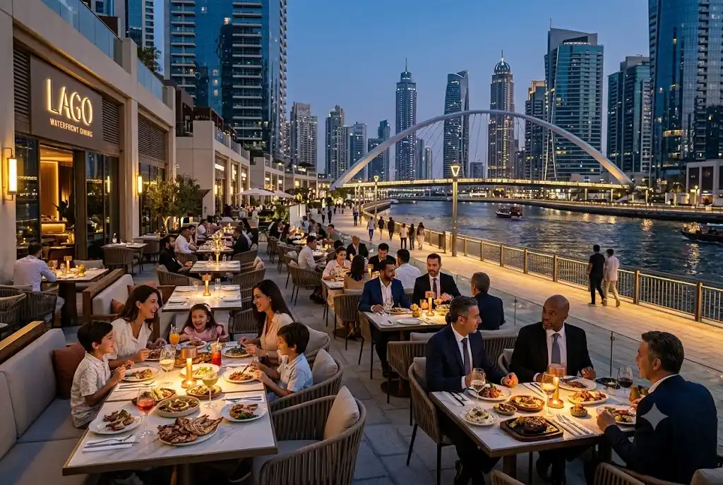 Best business lunch Dubai experience in a professional corporate dining environment