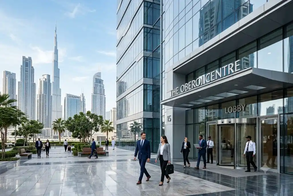 Office for rent in Business Bay located within a modern commercial tower in Dubai