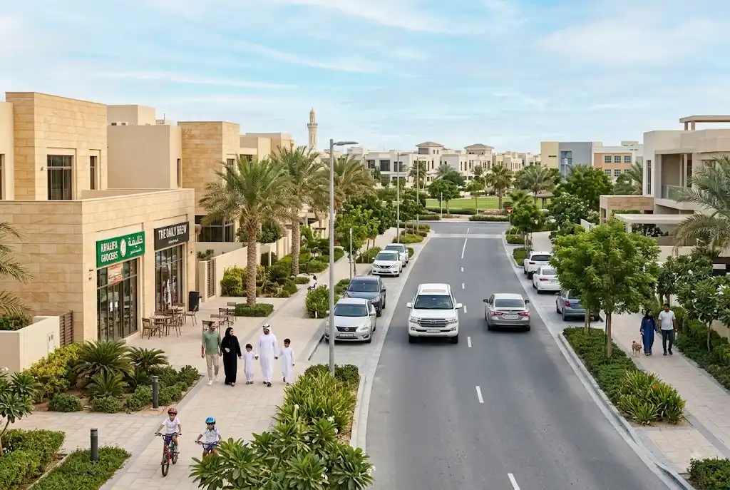 خليفه أ أبوظبي مع الفلل والخدمات المحلية