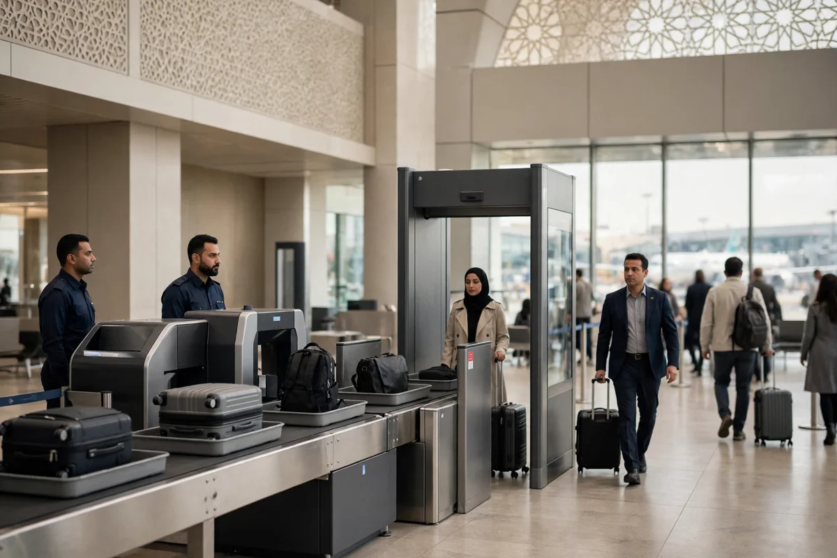 CBD rules in UAE traveller guide showing airport customs and security screening in the Emirates